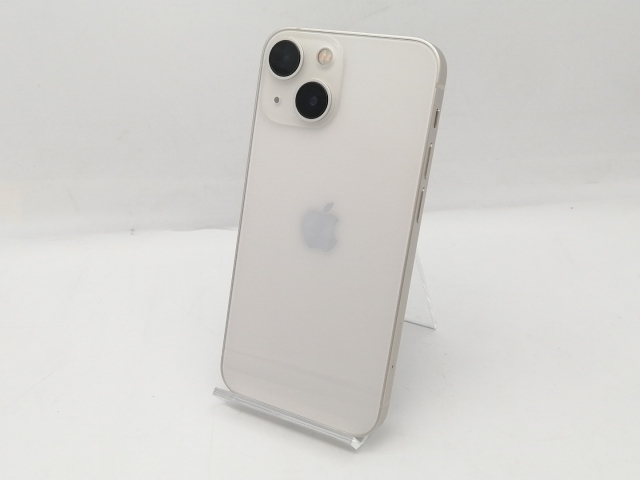 【中古】Apple 国内版 【SIMフリー】 iPhone 13 mini 128GB スターライト MLJE3J/A【新宿2】保証期間１ヶ月【ランクC】