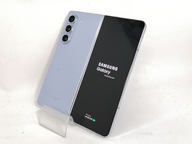 中古】SAMSUNG au 【SIMフリー】 Galaxy Z Fold5 アイシーブルー 12GB 