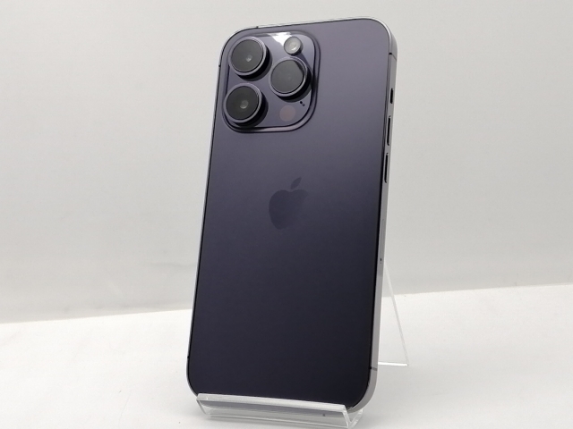 【中古】Apple docomo 【SIMフリー】 iPhone 14 Pro 128GB ディープパープル MQ0F3J/A【新宿2】保証期間１ヶ月【ランクB】_1