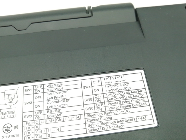 【中古】PFU Happy Hacking Keyboard Professional HYBRID Type-S 日本語配列／墨 PD-KB820BS【新宿】保証期間１週間_8