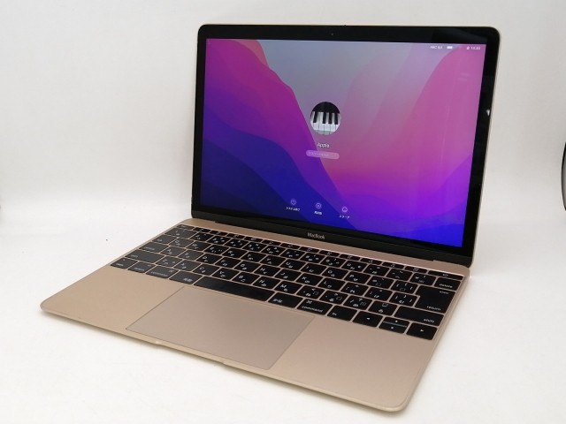 【中古】Apple MacBook 12インチ CTO (Early 2016) ゴールド Core m7 (1.3G)/8G/512G(SSD)/intel HD 515【新宿2】保証期間１ヶ月【ランク