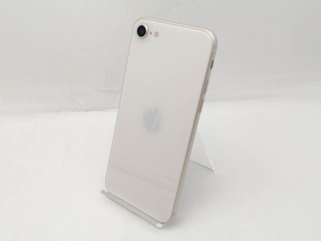 【中古】Apple SoftBank 【SIMフリー】 iPhone SE（第3世代） 64GB スターライト MMYD3J/A【立川フロム中武】保証期間１ヶ月【ランクB】