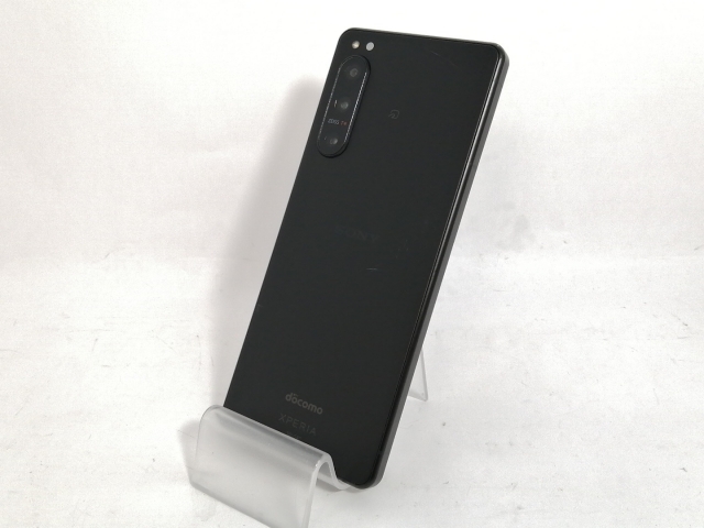 【中古】SONY docomo 【SIMフリー】 Xperia 5 IV 8GB 128GB SO-54C ブラック【新宿】保証期間１ヶ月【ランクC】