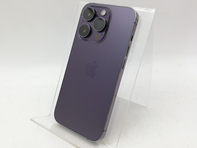 【中古】Apple 国内版 【SIMフリー】 iPhone 14 Pro 256GB ディープパープル MQ1E3J/A【大宮東口】保証期間１ヶ月【ランクB】
