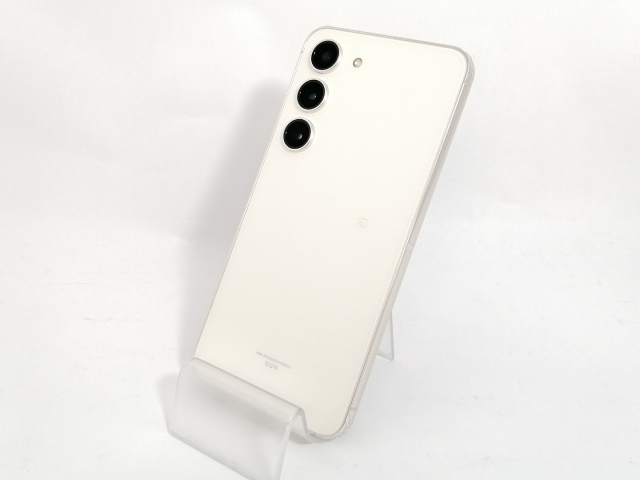【中古】SAMSUNG au 【SIMフリー】 Galaxy S23 クリーム 8GB 256GB SCG19【新宿】保証期間１ヶ月【ランクB】