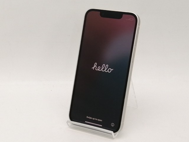 【中古】Apple au 【SIMフリー】 iPhone 13 mini 128GB スターライト MLJE3J/A【新宿2】保証期間１ヶ月【ランクB】