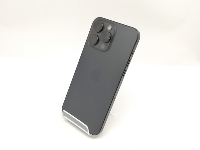 【中古】Apple 国内版 【SIMフリー】 iPhone 15 Pro Max 256GB ブラックチタニウム MU6P3J/A【宇田川】保証期間１ヶ月【ランクB】