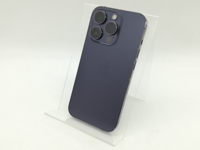 【中古】Apple 国内版 【SIMフリー】 iPhone 14 Pro 128GB ディープパープル MQ0F3J/A【道玄坂】保証期間１ヶ月【ランクB】