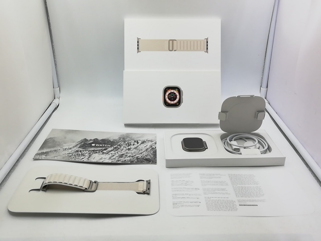【中古】Apple Apple Watch Ultra 49mm Cellular チタニウムケース/スターライトアルパインループ M MQFR3J/A【大宮東口】保証期間１ヶ月【ランクB】_7
