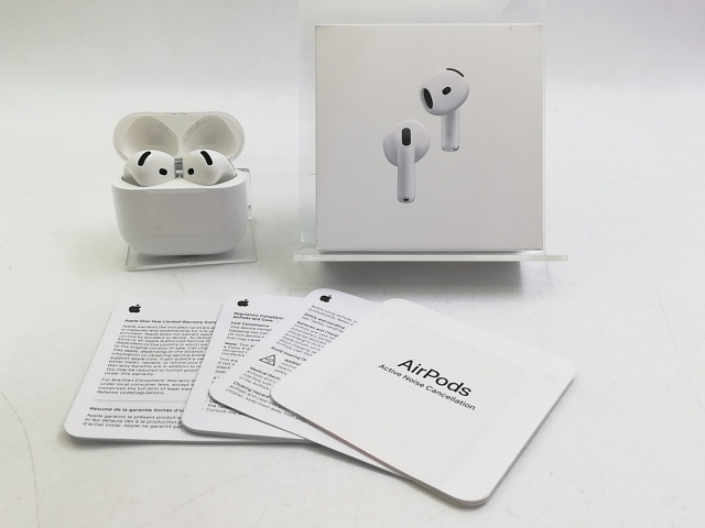 オーディオ機器 AirPods 4 (ANC) MXP93J/A ノイキャン搭載 新品・保証開始