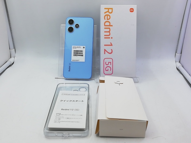 中古】Xiaomi SoftBank 【SIMフリー】 Redmi 12 5G 4GB 128GB スカイ