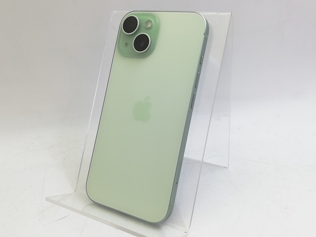 【中古】Apple 国内版 【SIMフリー】 iPhone 15 256GB グリーン MTMT3J/A【大宮東口】保証期間１ヶ月【ランクA】