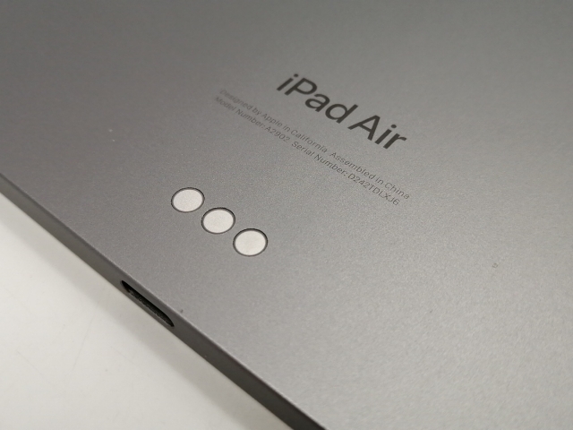 【中古】Apple 【Wi-Fi】 11インチ iPad Air（M2/2024） 256GB スペースグレイ MUWG3J/A【新宿】保証期間１ヶ月【ランクB】_6