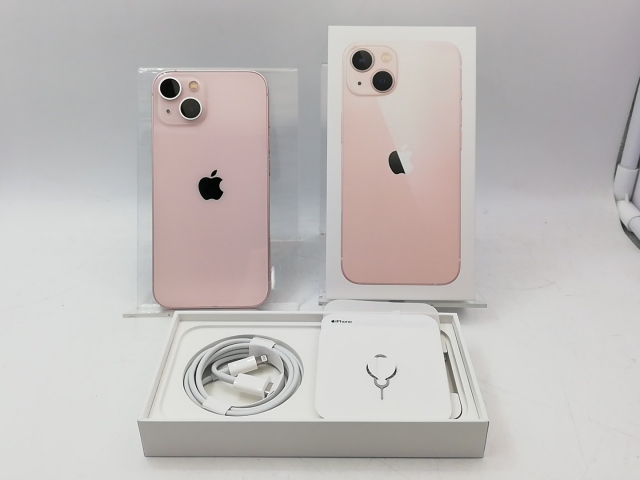 中古】Apple au 【SIMフリー】 iPhone 13 256GB ピンク MLNK3J/A