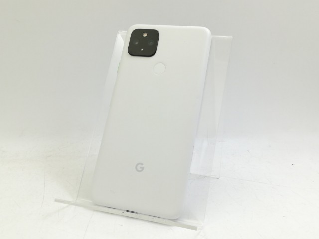 【中古】Google SoftBank 【SIMロック解除済み】 Pixel 4a (5G) Cleary White 6GB 128GB G025H【大宮東口】保証期間１ヶ月【ランクB】