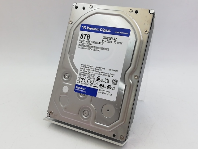 【中古】W.D. WD80EAAZ WD Blue 8TB/5640rpm/256MB/6Gbps【大宮東口】保証期間１週間