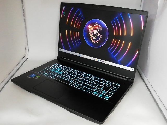 【中古】MSI Thin 15 B12U Thin-15-B12UC-3004JP ブラック【i5-12450H 16G 1T(SSD) RTX3050 WiFi 15.6LCD】【大宮東口】保証期間１ヶ月【ランクA】