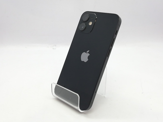 【中古】Apple 楽天モバイル 【SIMフリー】 iPhone 12 mini 128GB ブラック MGDJ3J/A【立川フロム中武】保証期間１ヶ月【ランクB】