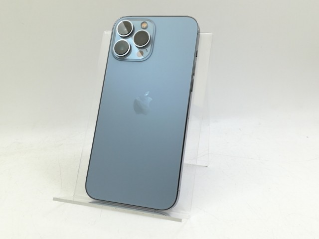 【中古】Apple docomo 【SIMフリー】 iPhone 13 Pro Max 128GB シエラブルー MLJ73J/A【大宮東口】保証期間１ヶ月【ランクB】