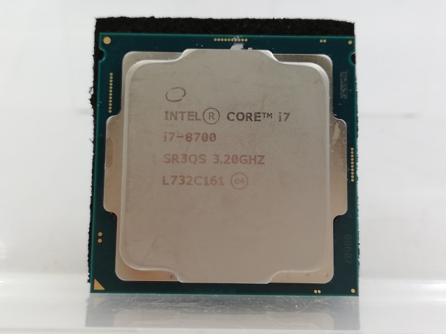 中古】Intel Core i7-8700 (3.2GHz/TB:4.6GHz) bulk LGA1151/6C/12T/L3 