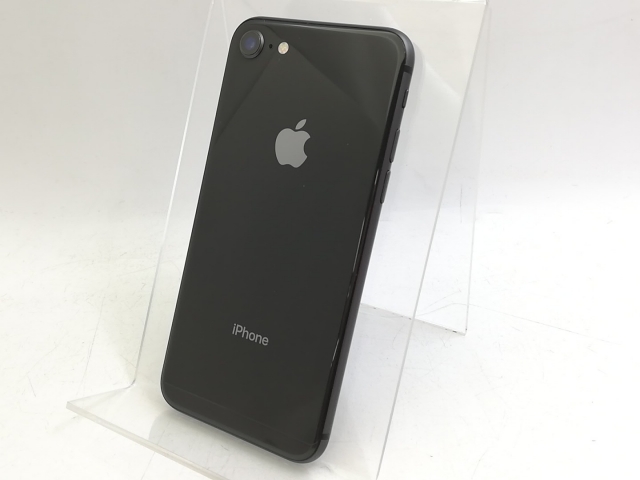 【中古】Apple au 【SIMロック解除済み】 iPhone 8 64GB スペースグレイ MQ782J/A【大宮東口】保証期間１ヶ月【ランクC】