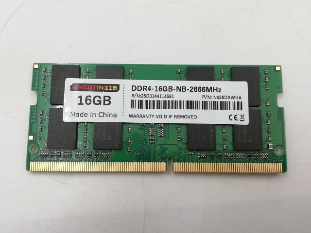 【中古】260PIN 16GB DDR4-2666(PC4-21300) SODIMM 【ノートPC用】【大宮東口】保証期間１週間