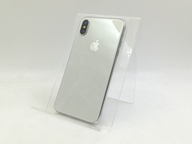 【中古】Apple docomo 【SIMロックあり】 iPhone X 64GB シルバー MQAY2J/A【大宮東口】保証期間１ヶ月【ランクB】