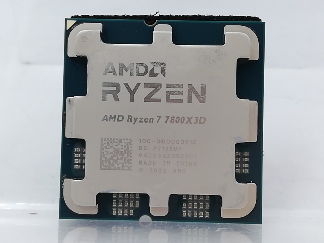 中古】AMD Ryzen 7 7800X3D (4.2GHz/TC:5GHz) BOX AM5/8C/16T/L3 96MB