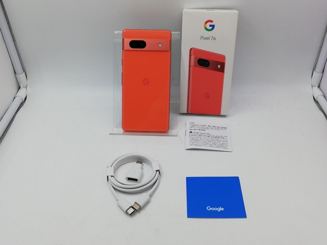 中古】Google 国内版 【SIMフリー】 Pixel 7a コーラル 8GB 128GB