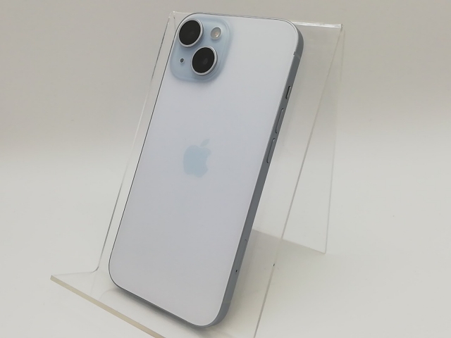 【中古】Apple docomo 【SIMフリー】 iPhone 15 128GB ブルー MTML3J/A【大宮東口】保証期間１ヶ月【ランクC】