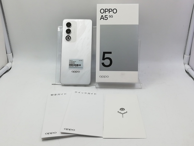 【中古】Oppo UQmobile 【SIMフリー】 OPPO A5 5G 4GB 128GB ホワイト OPG06【大宮東口】保証期間１ヶ月【ランクA】_7