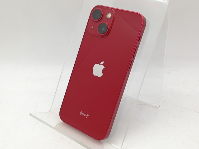 【中古】Apple au 【SIMフリー】 iPhone 13 mini 128GB (PRODUCT)RED MLJG3J/A【大宮東口】保証期間１週間【ランクC】
