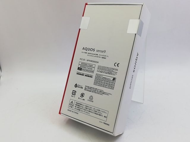 未使用】SHARP 国内版 【SIMフリー】 AQUOS sense9 ホワイト 6GB 128GB