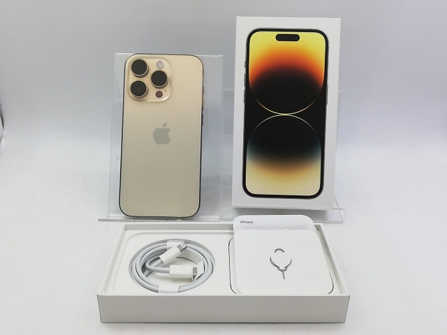 【中古】Apple 国内版 【SIMフリー】 iPhone 14 Pro 128GB ゴールド MQ073J/A【新宿】保証期間１ヶ月【ランクB】_7