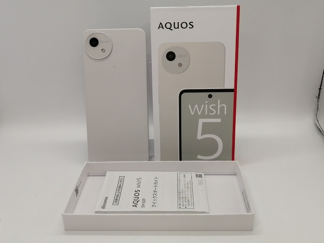 【未使用】SHARP docomo 【SIMフリー】 AQUOS wish5 ユキ 4GB 64GB SH-52F【大宮東口】保証期間３ヶ月