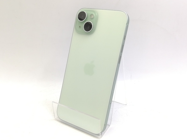 中古】Apple 国内版 【SIMフリー】 iPhone 15 Plus 256GB グリーン 