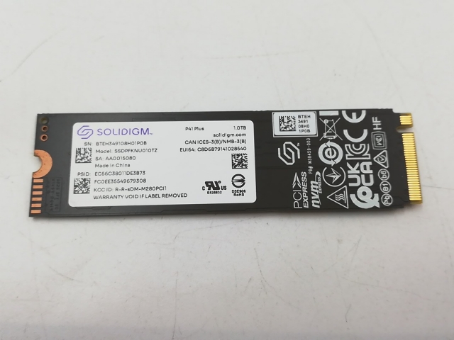 【中古】各社 1TB SSD (M.2 2280/PCIe4.0 NVMe)【大宮東口】保証期間１週間_1