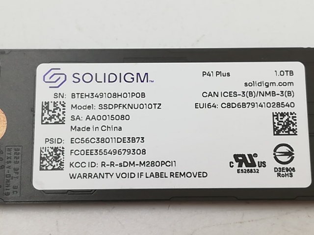 【中古】各社 1TB SSD (M.2 2280/PCIe4.0 NVMe)【大宮東口】保証期間１週間_2