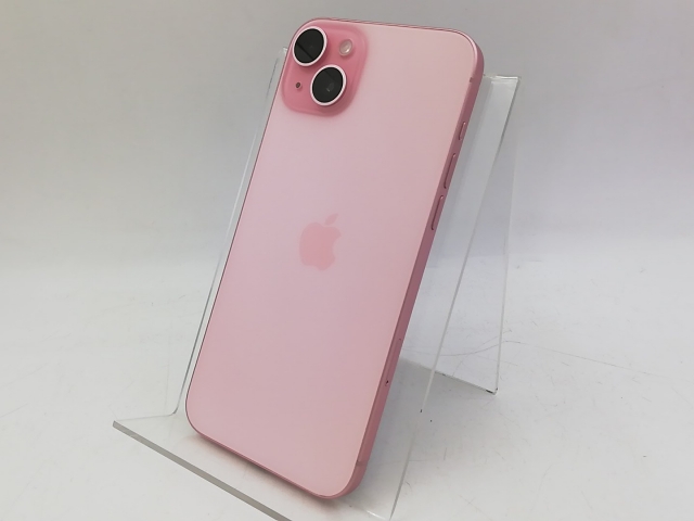 【中古】Apple 国内版 【SIMフリー】 iPhone 15 Plus 128GB ピンク MU093J/A【大宮東口】保証期間１ヶ月【ランクB】