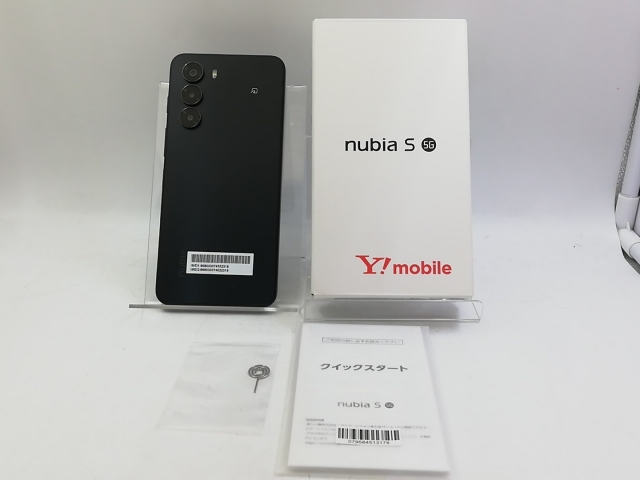 【未使用】ZTE ymobile 【SIMフリー】 nubia S 5G 4GB 128GB ブラック A403ZT【川越クレアモール】保証期間３ヶ月_2