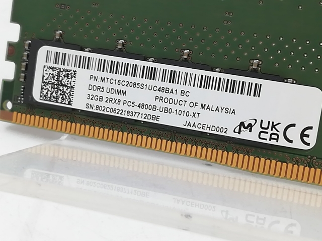 中古】DDR5 32GB DDR5-4800(PC5-38400)【デスクトップPC用】【大宮東口