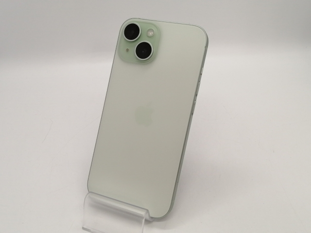 【中古】Apple docomo 【SIMフリー】 iPhone 15 128GB グリーン MTMM3J/A【大宮東口】保証期間１ヶ月【ランクA】