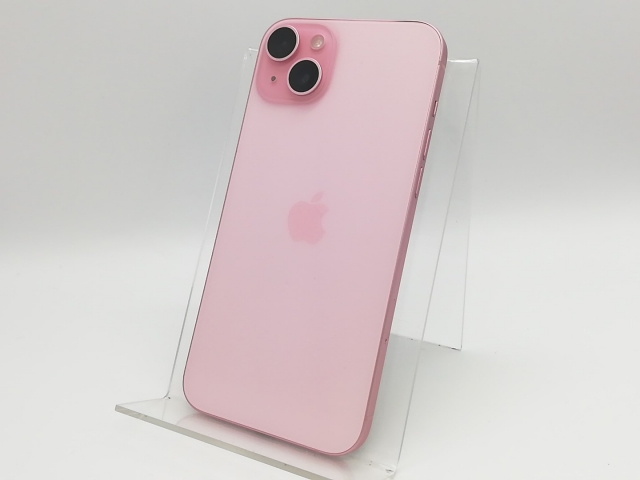 【中古】Apple 国内版 【SIMフリー】 iPhone 15 Plus 128GB ピンク MU093J/A【東池袋1丁目】保証期間１ヶ月【ランクB】