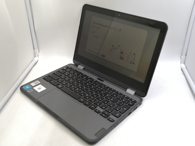 【中古】Lenovo Lenovo E 500e Chromebook 3rd Gen 82JCS0BP00 グレー【Celeron N4500 4G 32G(Flash) WiFi 11.6LCD (タッチパネル)】【大宮東口】保証期間１ヶ月【ランクB】