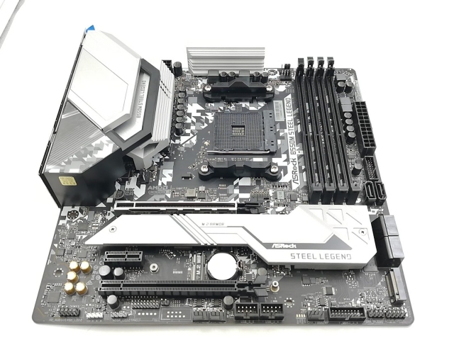 【中古】ASRock B550M Steel Legend B550/AM4/2.5GbitLAN/MicroATX【大宮東口】保証期間１週間