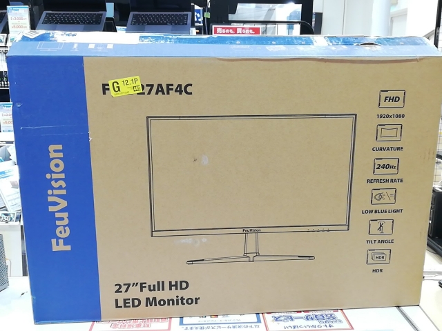 【中古】FeuVision FSID27AF4C [27インチ曲面ワイド/1920x1080/VA/1ms/240Hz] 【大宮東口】保証期間１週間_8