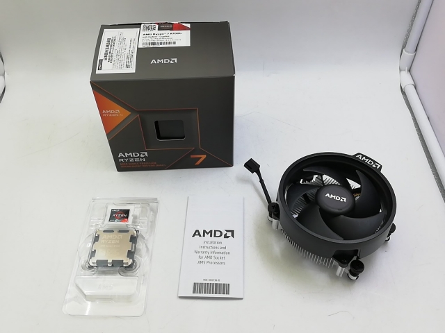 中古】AMD Ryzen 7 8700G (4.2GHz/TC:5.1GHz) BOX AM5/8C/16T/L3 16MB