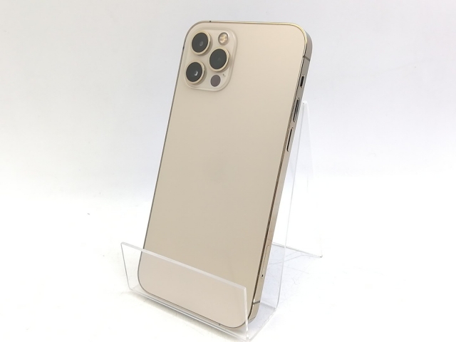 【中古】Apple au 【SIMロック解除済み】 iPhone 12 Pro 256GB ゴールド MGMC3J/A【スマーク伊勢崎】保証期間１ヶ月【ランクB】