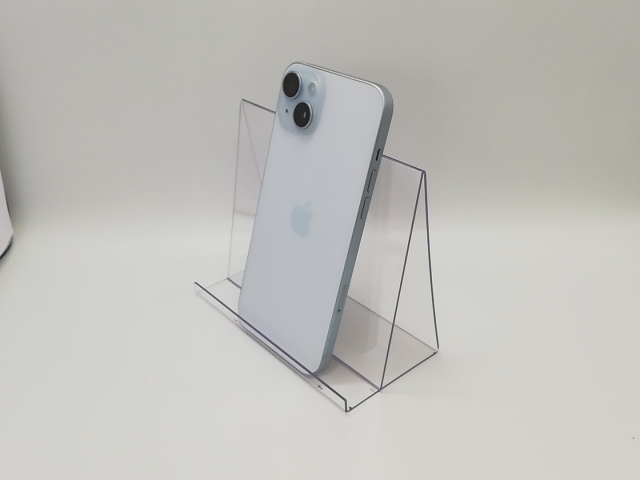 【中古】Apple 国内版 【SIMフリー】 iPhone 15 Plus 128GB ブルー MU0D3J/A【広島本通】保証期間１ヶ月【ランクA】