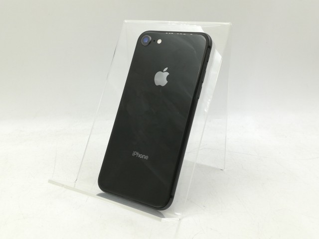 【中古】Apple au 【SIMロック解除済み】 iPhone 8 64GB スペースグレイ MQ782J/A【川越クレアモール】保証期間１ヶ月【ランクB】